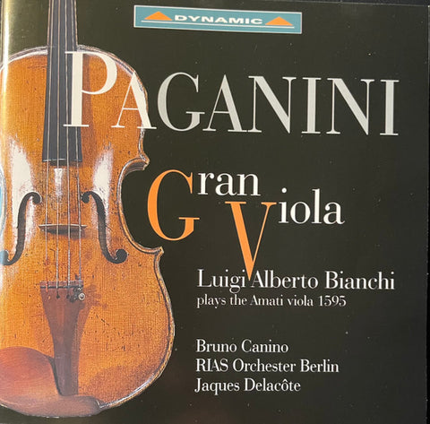 Paganini, Luigi Alberto Bianchi, Bruno Canino, RIAS Symphonie-Orchester Berlin, Jacques Delacôte - Gran Viola