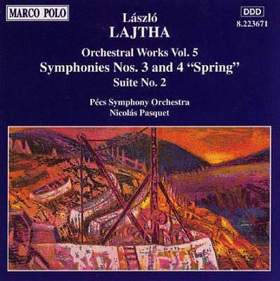 László Lajtha - Pécs Symphony Orchestra, Nicolás Pasquet - Orchestral Works, Vol. 5: Symphony No. 3 and 4 