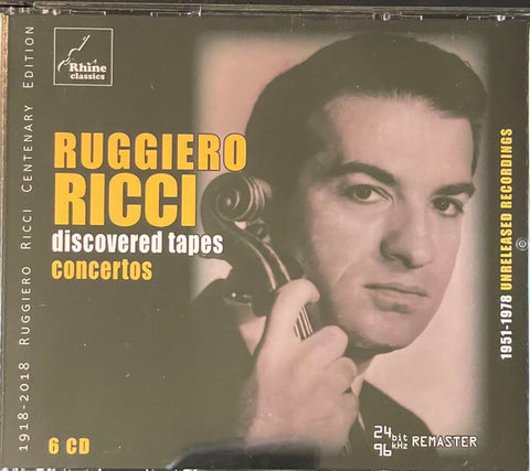 Ruggiero Ricci - Discovered Tapes: Concertos