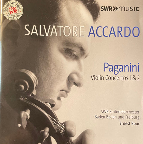 Salvatore Accardo, Paganini, SWR Sinfonieorchester Baden-Baden und Freiburg, Ernest Bour -  Violin Concertos Nos. 1 & 2