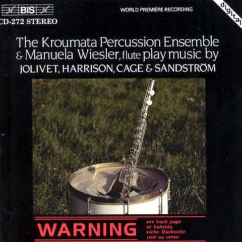 The Kroumata Percussion Ensemble & Manuela Wiesler Play Music By Jolivet, Harrison, Cage & Sandström - The Kroumata Percussion Ensemble 2 / Manuela Wiesler, Flute