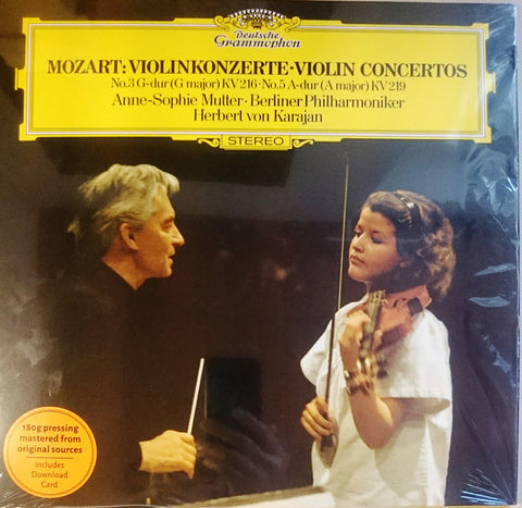 Mozart - Anne-Sophie Mutter • Berliner Philharmoniker, Herbert von Karajan - Violinkonzerte • Violin Concertos (No.3 G-dur (G Major) KV 216 • No.5 A-dur (A Major) KV 219)