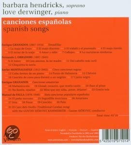 Barbara Hendricks, Love Derwinger - Granados, Obradors, Montsalvatge, De Falla - Canciones Españolas