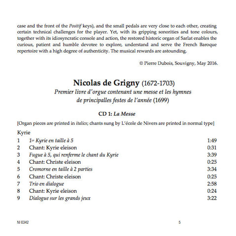 David Ponsford, Nicolas De Grigny - French Organ Music, Volume 5